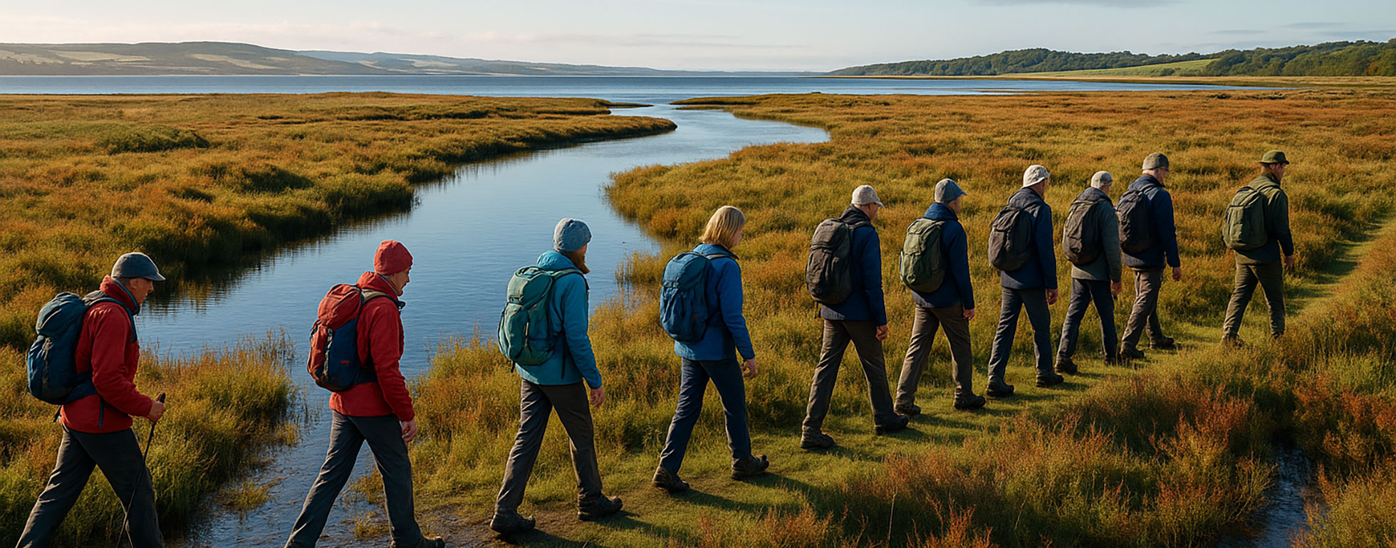 Ramblers in the Inverness Firth